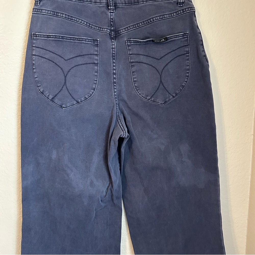 Rolla’s Sailor High Rise Wide Leg Ankle Length Jeans W/Patch Front Pockets, 31 - Picture 8 of 14